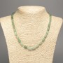 Colier din nefrit natural, piatră naturală, cilindric neted, diametrul 10x6 mm, lungime 50 cm
