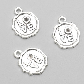 Pandantiv Love 17×13 mm, ambalaj 19 buc.