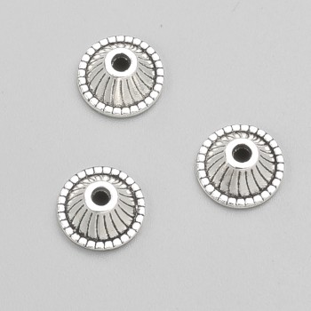 Capăt de terminare – culoare argintiu, diametru 10x5 mm (+/-), ambalare -20 g, 30(+/-) bucăți