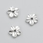 Inserție mărgea Floare, diametru 11×3 mm, ambalare 20 g, 15 bucăți ± culoare metalică Argintiu