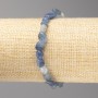 Brățară din piatră de cianit fațetată, mărgele de 7x10 mm ±, pe elastic, lungime 18 cm+