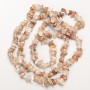 Mărgele din cuart rutilit păr, piatră naturală, fragmente pe fir, diametrul 8×3 mm, lungime 84 cm