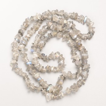 Mărgele din labradorit natural, fragmente mărunte pe fir, diametrul 7×3 mm, lungime aproximativă 80 cm