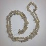 Mărgele din cuarț rutilit Volosatik, piatră naturală, fragmente pe ata, diametrul 8x4 mm, lungime 84 cm +