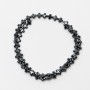 Mărgele de hematit în formă de cruce, diametrul 6×6×3 mm, lungimea 39 cm, pe fir