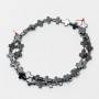 Mărgele din hematit în formă de cruci, diametrul 8,5×10,5×3 mm, lungime 41 cm, pe fir