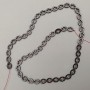 Mărgele din hematit în formă de cruce, diametrul 6x8 mm, lungime aproximativă 39 cm, pe fir