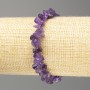 Brățară din ametist natural,cioburi de piatră naturală, diametrul aproximativ 10×5 mm, lungime 18 cm (elastic)