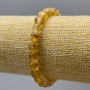 Brățară din citrin, piatră naturală, cuburi facetate, diametru 7 mm, lungime 18 cm (elastic)