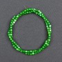 Mărgele din sidef verde nuanțate, cilindrice, diametrul 3,5 × 3,5 mm, lungime 40 cm, pe fir