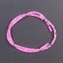 Mărgele sidef roz tonat, discuri, diametrul 4×2 mm, lungime aproximativă 40 cm, pe fir