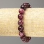 Brățară din granat, pietre naturale, mărgele netede, diametrul 10 mm, lungime 18 cm (elastică)