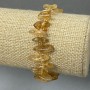 Brățară din citrin natural, fragmente de citrin în formă de ac, diametrul 12×5 mm ±, cu mărgele de sticlă, diametrul 3 mm ±, lungime 18 cm (elastic)