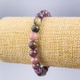 Brățară din turmalin natural, mărgele lucioase, diametrul 8 mm, lungime 18 cm (elastic)