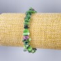 Brățară din zoizit natural, fragmente, diametrul 8x4 mm, lungime 18 cm (elastic)
