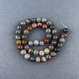 Mărgele de jasper, piatră naturală, formă sferică netedă, diametrul de 8,5 mm, lungimea firului aproximativ 38 cm, pe fir
