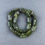 Mărgele din jadit, piatră naturală, formă dreptunghiulară, dimensiuni 13×18×6 mm, 5 mm +/-, lungime 40 cm +/- pe fir