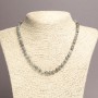 Colier din labradorit natural, mărgele netede, diametrul 6 mm, lungime 45 cm