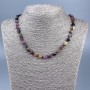 Colier din piatră naturală Turmalin facetat, diametrul 8x7 mm, lungime 50 cm +-
