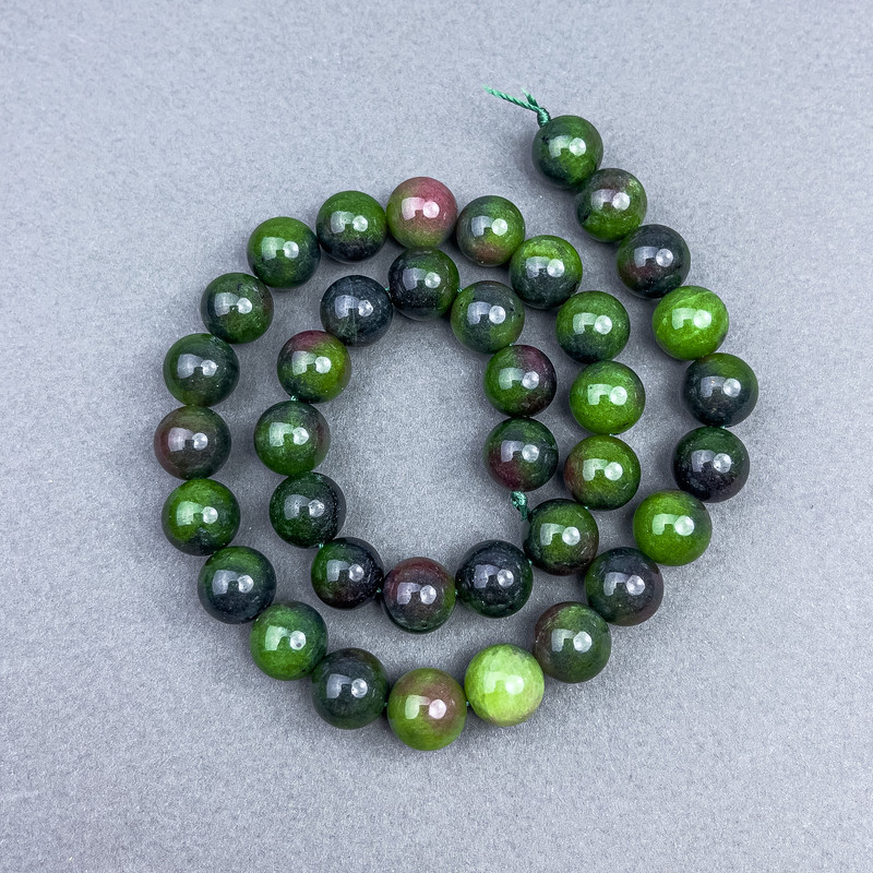 Mărgele din zozit, sferice, diametrul de 10,5 mm +/- pe șnur, lungime 39 cm+