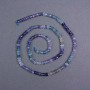 Mărgele din fluorit natural, rondel facetat, diametru 4x3 mm, pe șnur, lungime 39 cm+