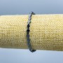 Brățară hematit Cruce, diametru 6x4 mm, lungime 18 cm (elastic)