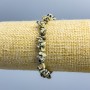 Brățară din jasper dalmațian, mărgele de dimensiune 5x3–14x5 mm, lungime 18 cm (elastică)