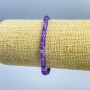 Brățară din ametist natural, rondeluri tăiate, diametrul 5x3 mm, lungime 18 cm (elastic)