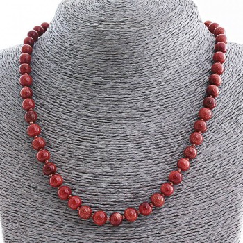 Colier din aventurin sintetic «Nisip auriu», mărgele 8 mm, lungime 50 cm+