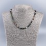 Colier din turmalin natural, cuburi tăiate, diametrul de 5 mm, lungimea de 48 cm