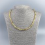 Colier din citrin natural, mărgele tăiate, diametru 6 mm, lungime 48 cm