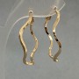 Cercei Xuping inele placare cu aur 18K, grosime 2 mm, diametru 35 mm