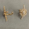 Kaf Xuping Placare cu aur 18K, cristale albe în formă de stea, diametru 20×10 mm+