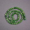 Mărgele pe șnur din jadeit canadian, piatră naturală, bilă netedă, diametrul 6,5 mm, lungimea 38 cm