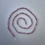 Mărgele pe șnur din turmalin, piatră naturală, cub, diametru 2,5×2,5 mm, lungime 39 cm