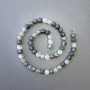 Mărgele din cuarț rutilit cu incluziuni filiforme, piatră naturală, cuburi facetate, diametrul 7×7 mm ±, lungime 39 cm ± pe șnur