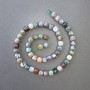 Mărgele din jasper verde, piatră naturală tăiată în formă de cub, diametrul 7×7 mm, lungime 39 cm, pe șnur