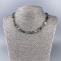 Colier din cuarț rutilit natural, piatră naturală, fațetat, diametrul 6x8 mm ±, lungime 51 cm ±