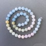 Mărgele din Morganit, piatră naturală, bilă netedă, diametrul 8,5 mm, lungime 40 cm
