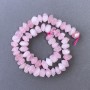 Mărgele din cuarț roz, piatră naturală, rondelle facetate, pe fir, diametrul 10x7 mm, lungime 38 cm ±