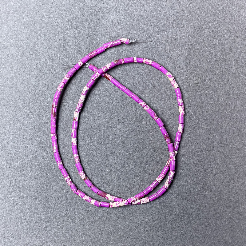 Mărgele varizit mov, fațetate, 2×4 mm, lungime aproximativă 38 cm, pe fir