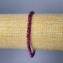Brățară din turmalin, piatră naturală, cuburi tăiate, diametru 4 mm, lungime 18 cm (elastic)