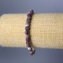 Brățară din turmalin, piatră naturală, cuburi tăiate, diametrul de 5 mm, lungime 18 cm (elastic)