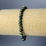 Brățară din lepidolit verde, piatră naturală, mărgele netede, diametrul 6 mm, lungime 18 cm (elastic)