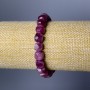 Brățară din turmalin natural, piatră tăiată în cuburi, diametru aproximativ 9 mm, lungime 18 cm (elastic)