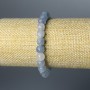 Brățară din acvamarin, piatră naturală tăiată – cuburi facetate, diametrul de 7,5 mm, lungime 18 cm (elastică)