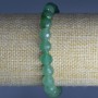 Brățară din nefrit natural, bile facetate de 8 mm, lungime 18 cm (pe elastic)