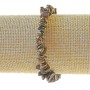 Brățară din bronzit, piatră naturală, cioburi, diametru 7x3 mm ±, lungime 18 cm (elastic)