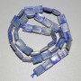 Mărgele din kianit, piatră naturală, formă dreptunghiulară, diametrul 8×10 mm, lungime 40 cm ± pe șnur