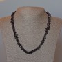 Colier din granat natural, mărgele tăiate, diametrul 7x2 mm, lungime 47 cm